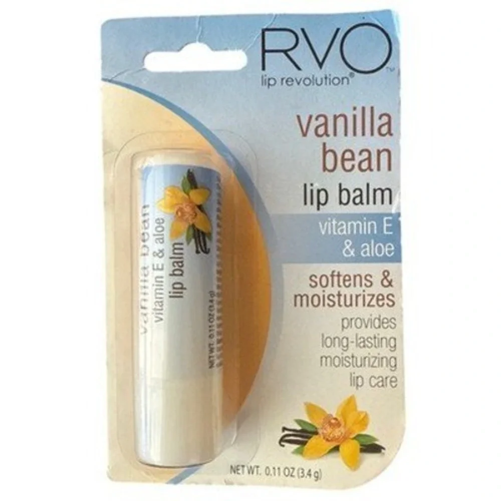 Rare NOS Discontinued RVO Lip Revolution Vanilla Bean Lip Balm Collectible READ!